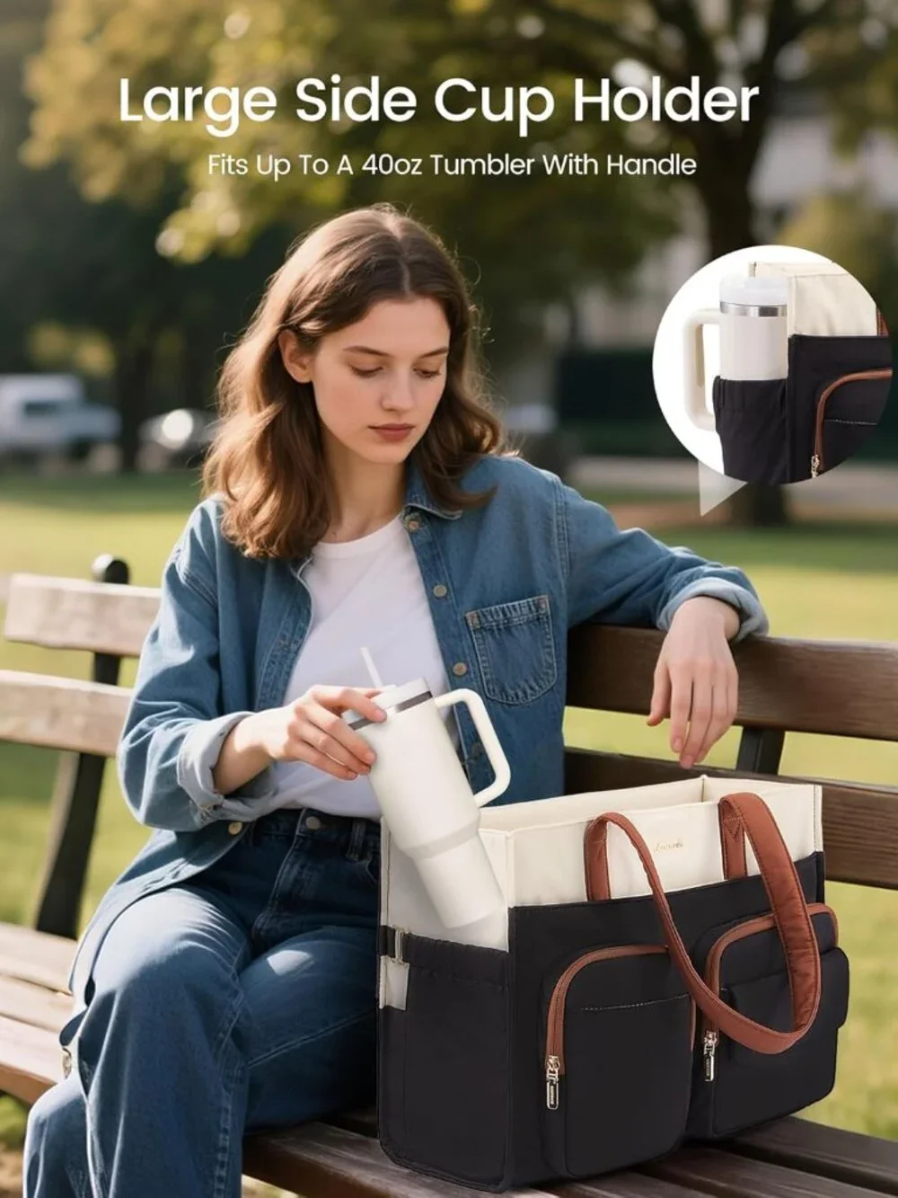 Ultimate Women's Work & Travel Tote: Organized, Durable & Versatile